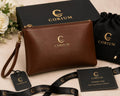 Corium Luxe Leather Wristlet Clutch