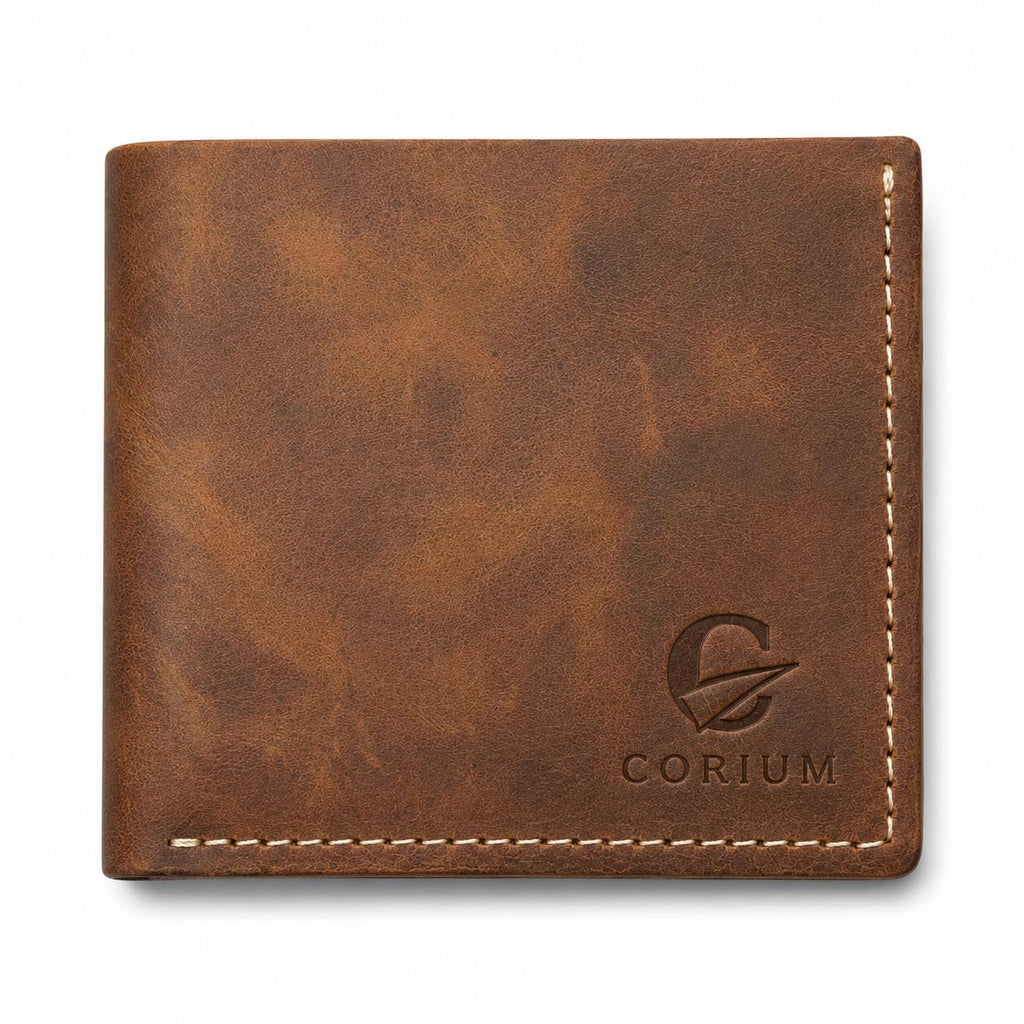 Brown leather wallet